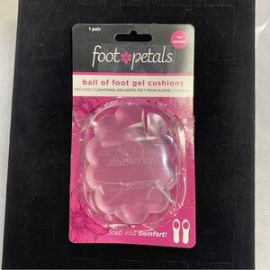 NEW Foot Petals Ball of Foot Gel Cushions Clear Sandal Comfort Inserts